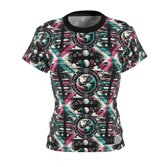 Digital Artistry Digital-native Streetwear Women's Cut & Sew Tee - 8404 Design-62