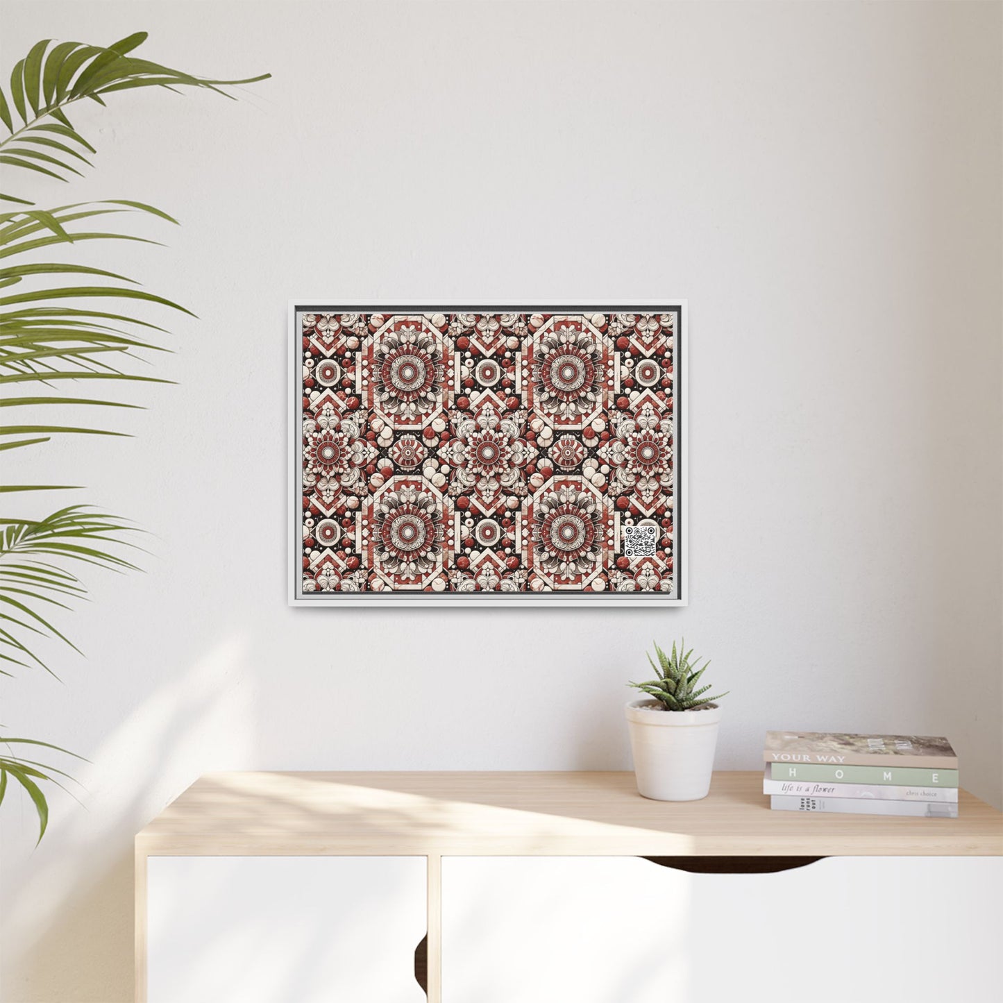 Neo Jomon Sculptural Aesthetics Artisanal Streetwear Matte Canvas, Framed (multi-Color) - 8404 Design-55 A