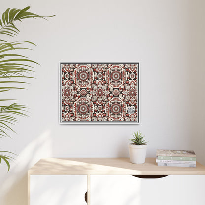Neo Jomon Sculptural Aesthetics Artisanal Streetwear Matte Canvas, Framed (multi-Color) - 8404 Design-55 A