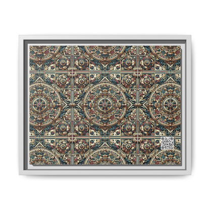 Urban Renaissance Historical Fusion With Street Edge Matte Canvas, Framed (multi-Color) - 8404 Design-57 A