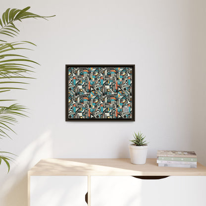 Digital Street Art Urban Street Style Matte Canvas, Framed (multi-color) - 8404 Design-81 A
