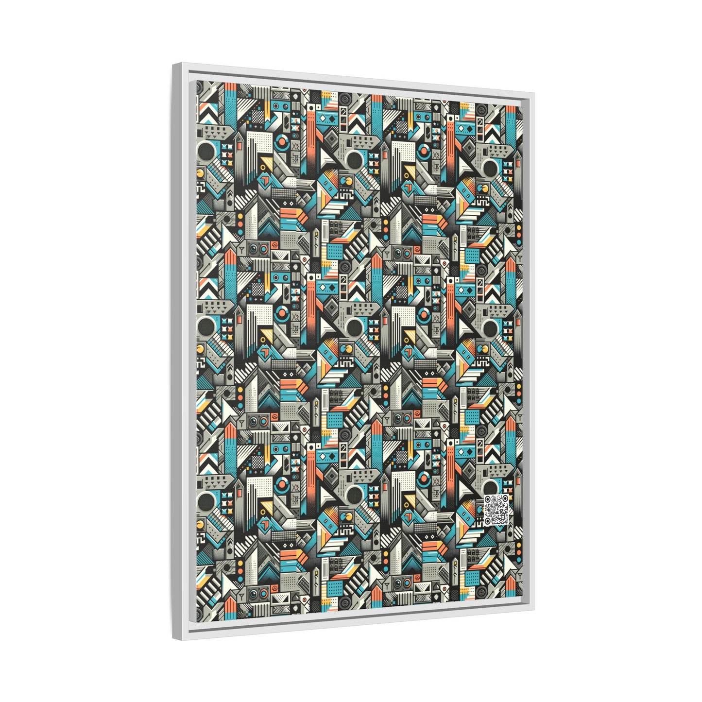 Digital Street Art Urban Street Style Matte Canvas, Framed (multi-color) - 8404 Design-81 A