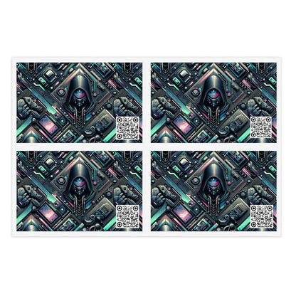 Tech-Inspired Graphics Tech-Forward Streetwear Sticker Sheets - 8404 Design-55