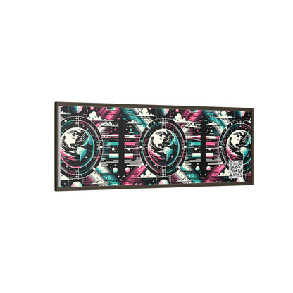 Digital Artistry Digital-native Streetwear Matte Canvas, Framed (multi-color) - 8404 Design-62 B