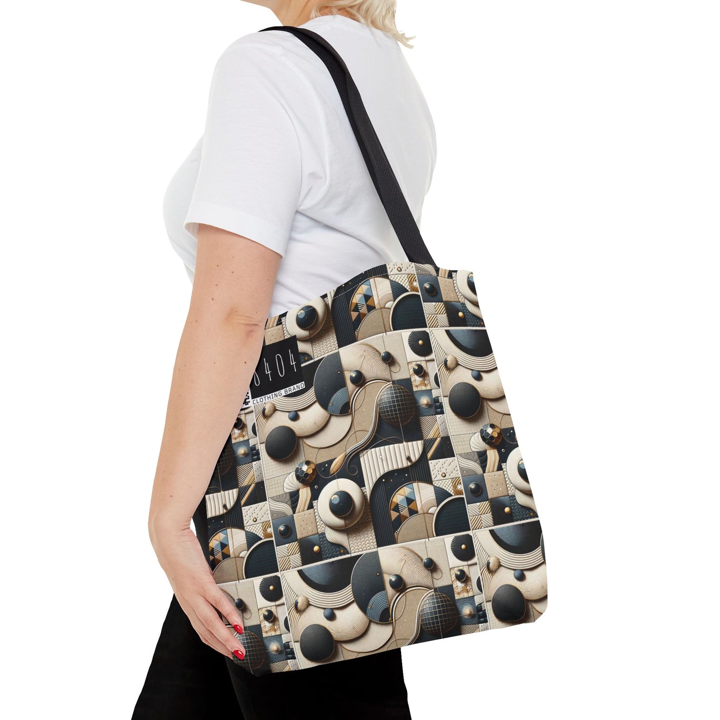 Tech-forward Luxe Streetwear Tech Luxe Fusion Tote Bag - 8404 Design-71