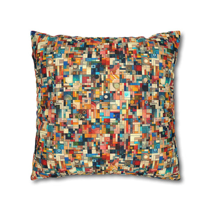 Digital Artistic Expression Artistic Streetwear Spun Polyester Square Pillowcase - 8404 Design-46