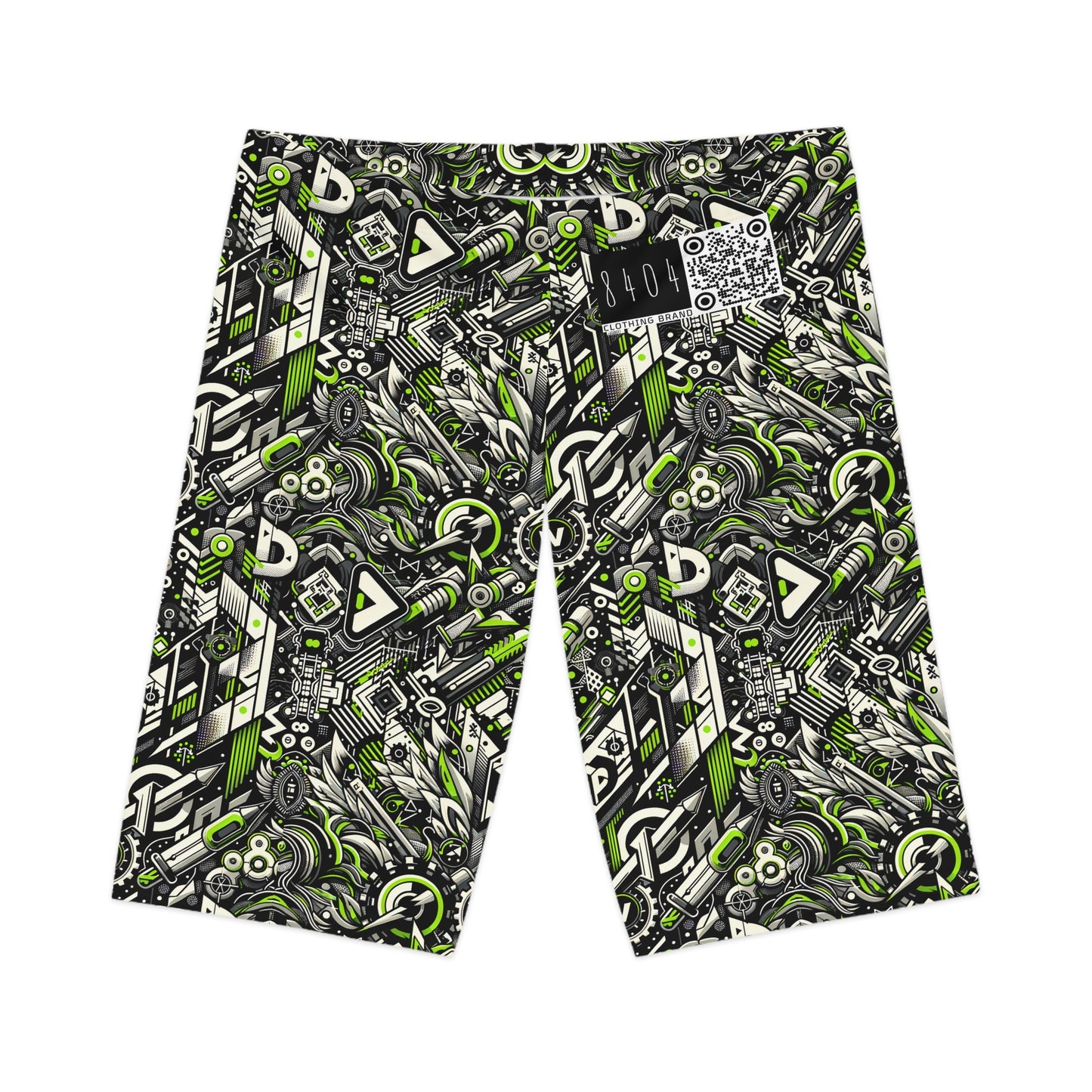 Graffiti Tech Fusion Bold Streetwear Fusion Women's Bike Shorts - 8404 Design-59