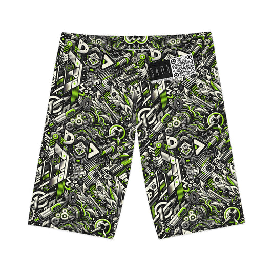 Graffiti Tech Fusion Bold Streetwear Fusion Women's Bike Shorts - 8404 Design-59