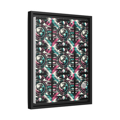 Digital Artistry Digital-native Streetwear Matte Canvas, Framed (multi-color) - 8404 Design-62 A