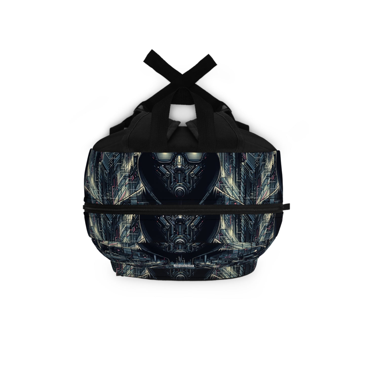 Tech Noir Aesthetics Sleek Tech Streetwear Backpack - 8404 Design-56