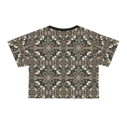 Cyber Garden Party Tech Garden Extravaganza Crop Tee - 8404 Design-66