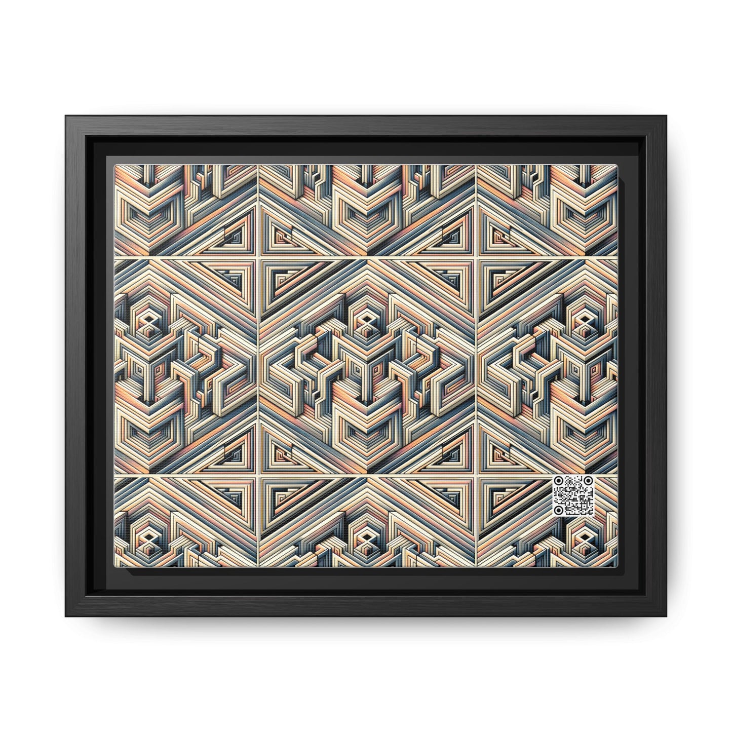 Tech Illusion Graphics Futuristic Artistry Matte Canvas, Framed (multi-color) - 8404 Design-52 B