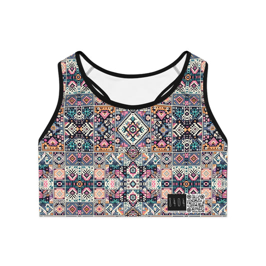 Digital Artisanal Fusion Digital Artisanal Sports Bra - 8404 Design-65