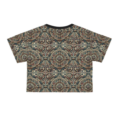 Urban Renaissance Historical Fusion With Street Edge Crop Tee - 8404 Design-57