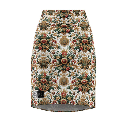 Monogram Madness Luxurious Streetwear Women's Pencil Skirt - 8404 Design-68