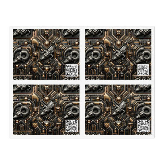 Tech Noir Fusion Sleek Tech Luxe Sticker Sheets - 8404 Design-62