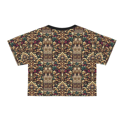 Digital Renaissance Modern Baroque Fusion Crop Tee - 8404 Design-57