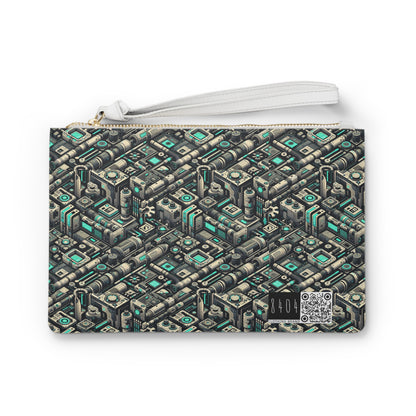 Tech Utility Fusion Modern Tech Streetwear Clutch Bag - 8404 Design-49