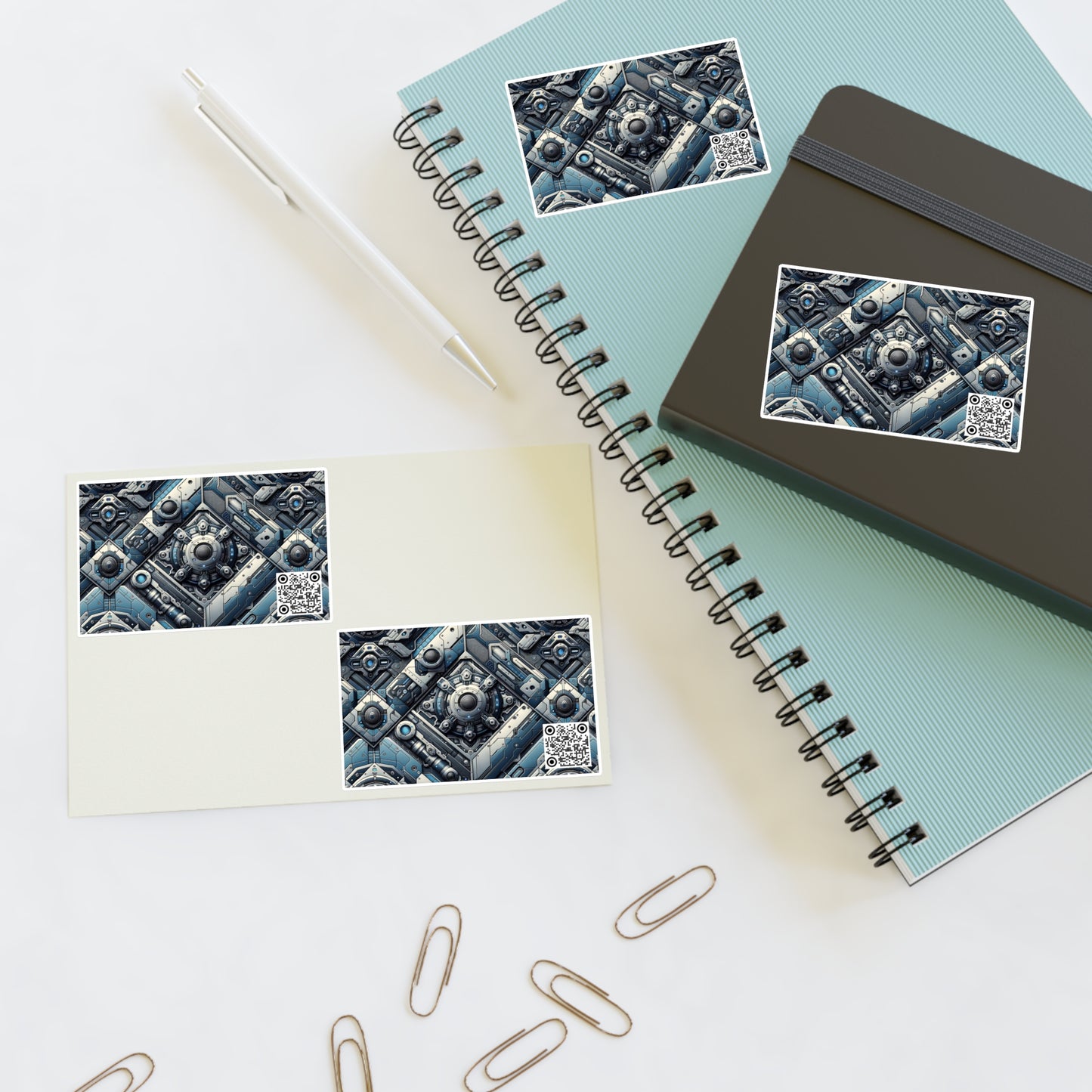 Tech Utility Fusion Tech-Forward Utility With a Futuristic Edge Sticker Sheets - 8404 Design-43