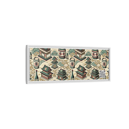 Cultural Artisanal Fusion Contemporary Cultural Elegance Matte Canvas, Framed (multi-Color) - 8404 Design-68 B