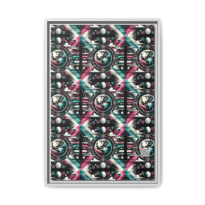 Digital Artistry Digital-native Streetwear Matte Canvas, Framed (multi-color) - 8404 Design-62 B