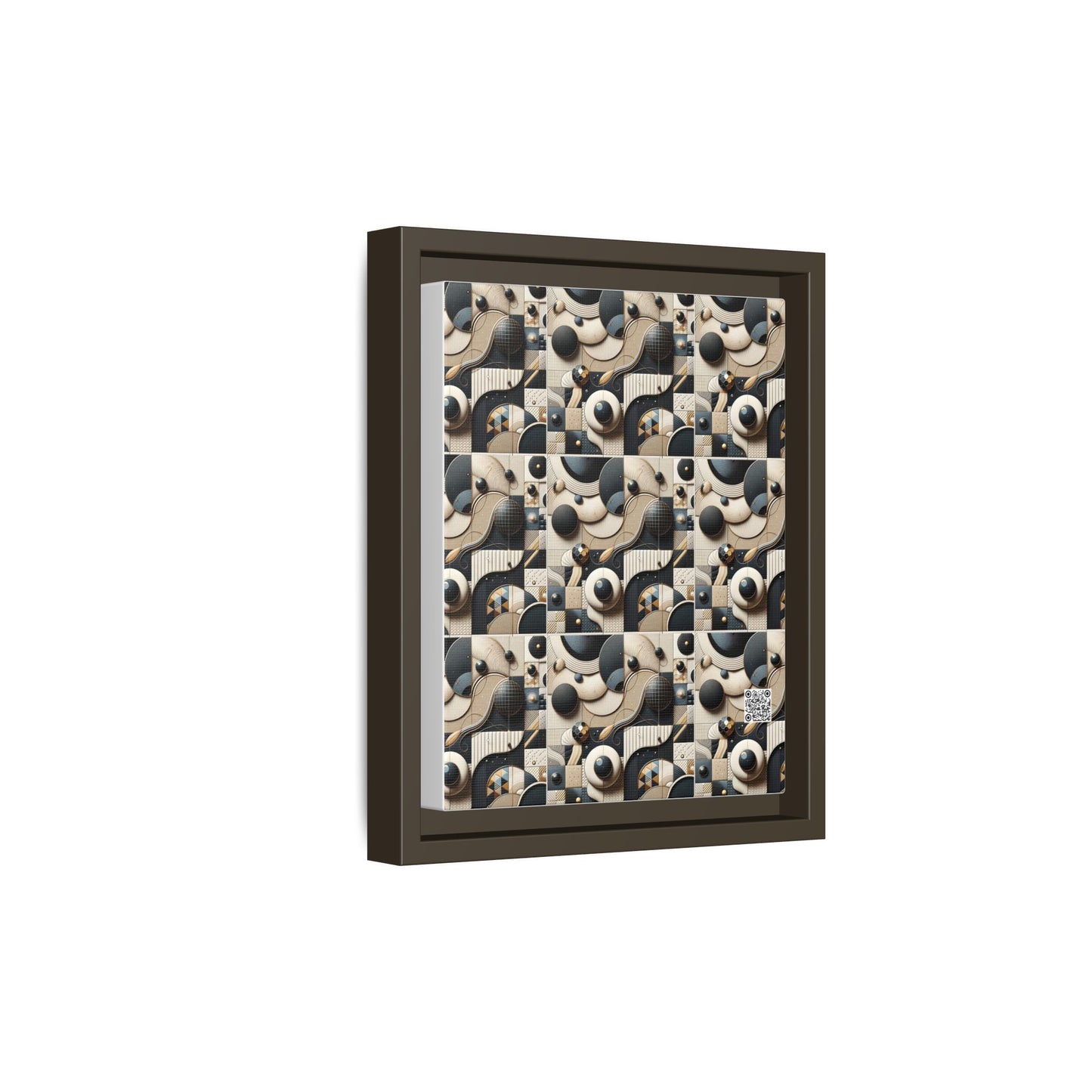 Tech-forward Luxe Streetwear Tech Luxe Fusion Matte Canvas, Framed (multi-color) - 8404 Design-71 B