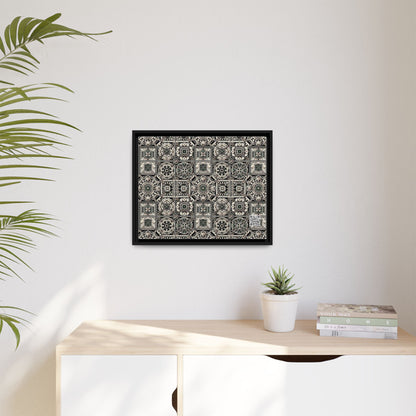 Cyber Garden Party Tech Garden Extravaganza Matte Canvas, Framed (multi-Color) - 8404 Design-45 A