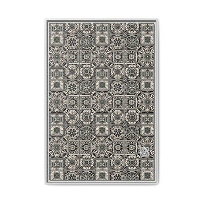 Cyber Garden Party Tech Garden Extravaganza Matte Canvas, Framed (multi-Color) - 8404 Design-45 A