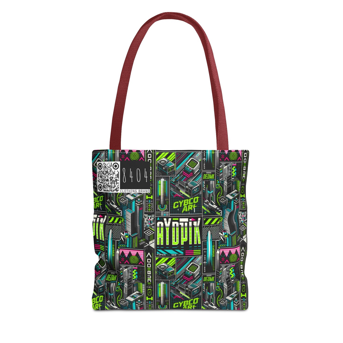 Tech-Forward Graphics Tech-Inspired Streetwear Tote Bag - 8404 Design-46