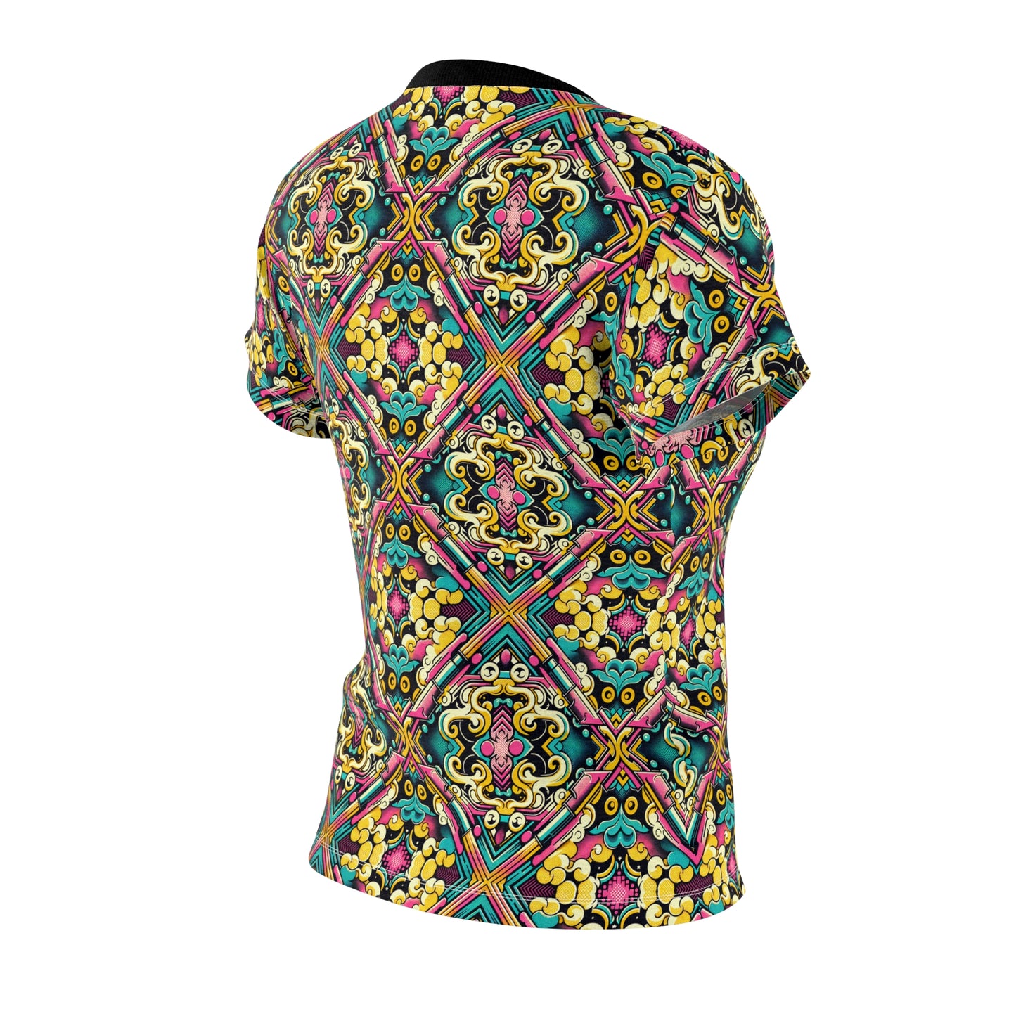 Neon Pop Art Revival Pop Culture Retro Women's Cut & Sew Tee - 8404 Design-59