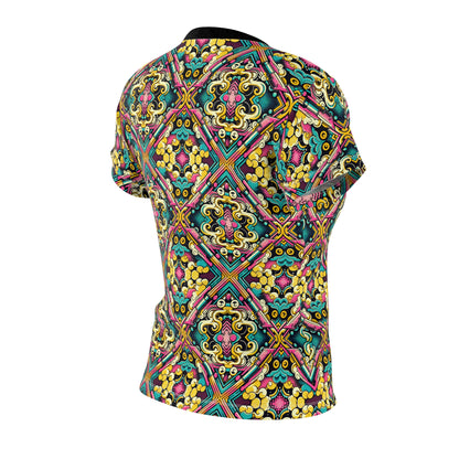 Neon Pop Art Revival Pop Culture Retro Women's Cut & Sew Tee - 8404 Design-59