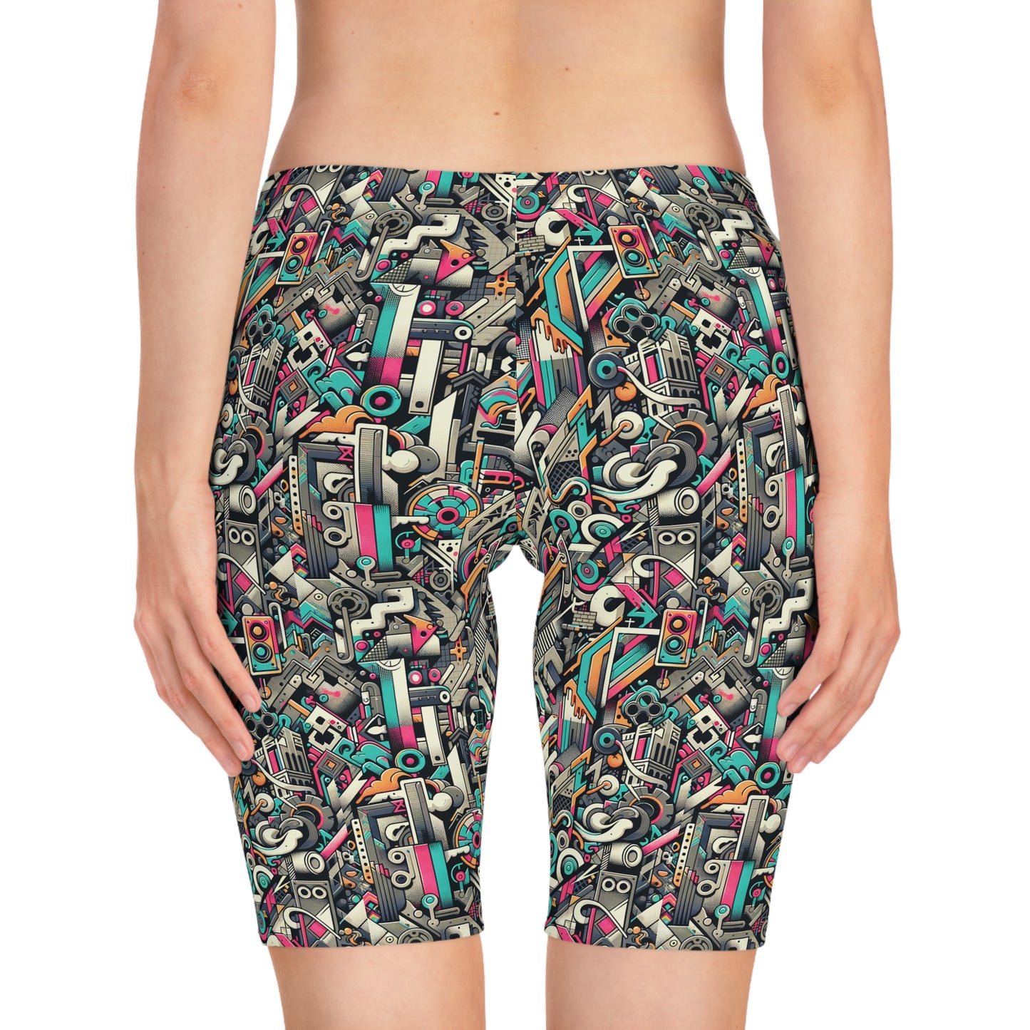 Digital Street Art Urban Street Style Women's Bike Shorts - 8404 Design-74