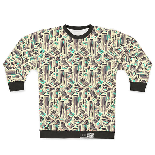 Tech-Infused Athleisure Futuristic Athletic Tech Sweatshirt - 8404 Design-44