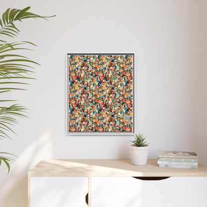 Digital Artistic Expression Artistic Streetwear Matte Canvas, Framed (multi-Color) - 8404 Design-46 B
