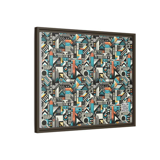 Digital Street Art Urban Street Style Matte Canvas, Framed (multi-color) - 8404 Design-81 B
