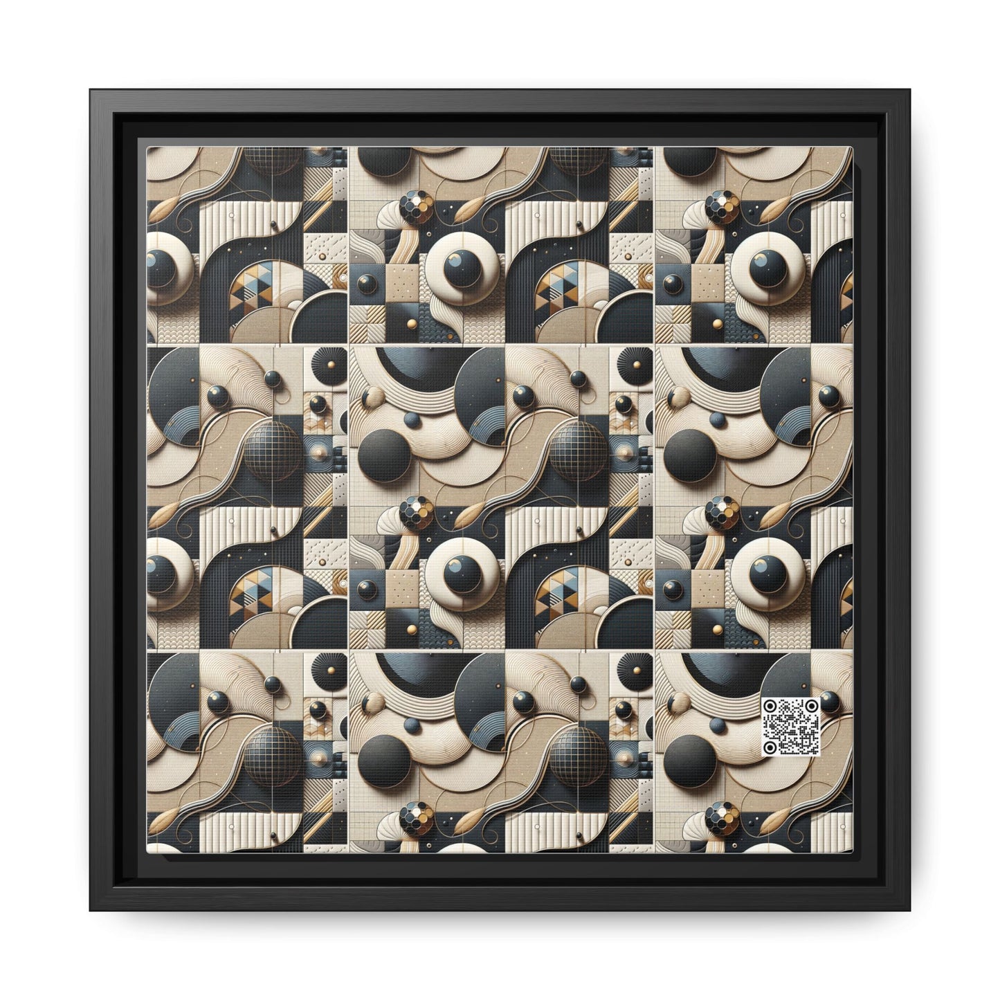 Tech-forward Luxe Streetwear Tech Luxe Fusion Matte Canvas, Framed (multi-color) - 8404 Design-71 B