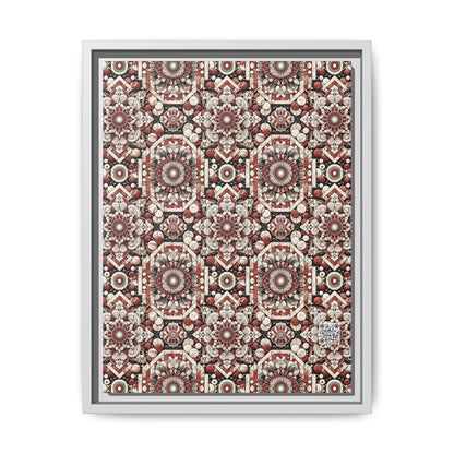 Neo Jomon Sculptural Aesthetics Artisanal Streetwear Matte Canvas, Framed (multi-Color) - 8404 Design-55 A