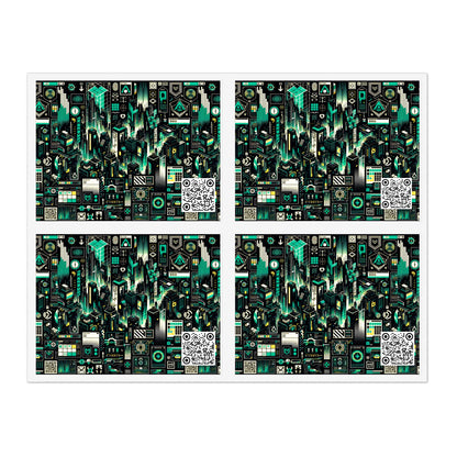 Digital Dystopia Tech Noir Sticker Sheets - 8404 Design-63