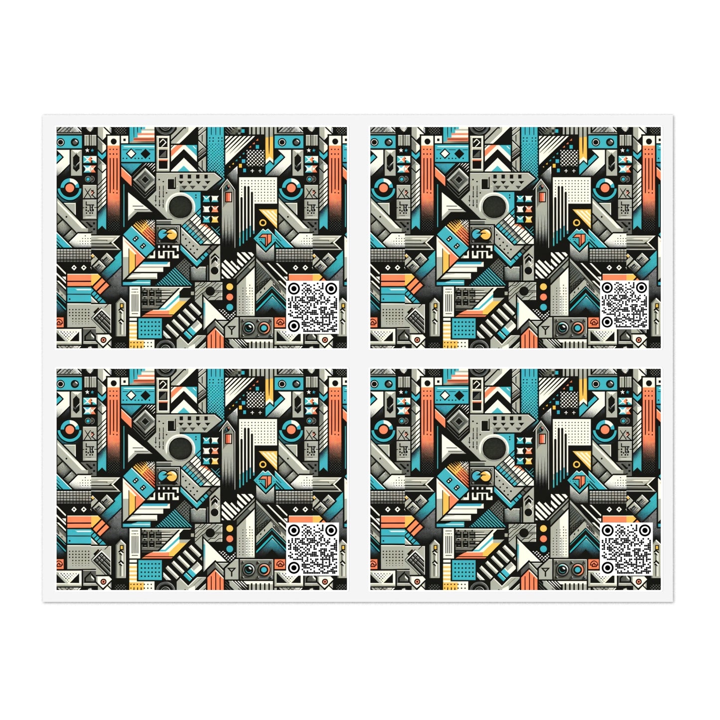 Digital Street Art Urban Street Style Sticker Sheet - 8404 Design-81