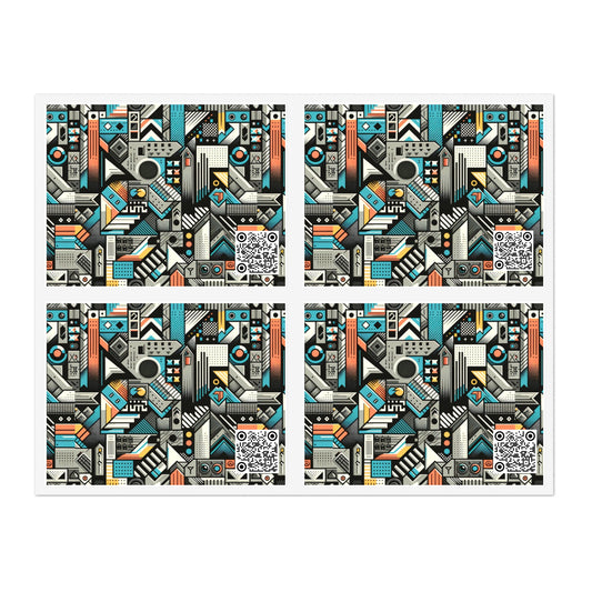 Digital Street Art Urban Street Style Sticker Sheet - 8404 Design-81