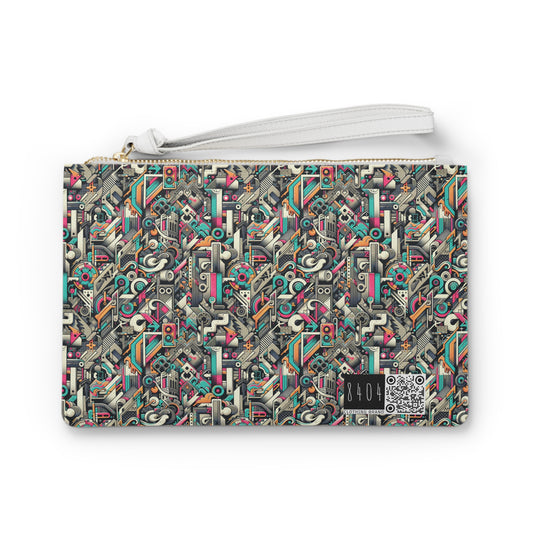 Digital Street Art Urban Street Style Clutch Bag - 8404 Design-74