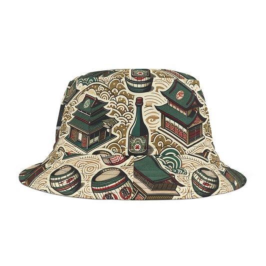 Cultural Artisanal Fusion Contemporary Cultural Elegance Bucket Hat - 8404 Design-68