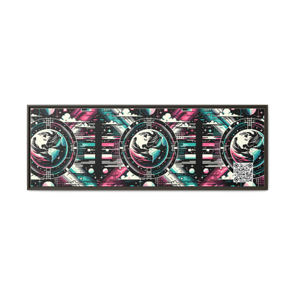 Digital Artistry Digital-native Streetwear Matte Canvas, Framed (multi-color) - 8404 Design-62 B
