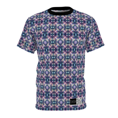 Iridescent Tech Fusion Tech-Forward Streetwear Unisex Cut & Sew Tee - 8404 Design-61
