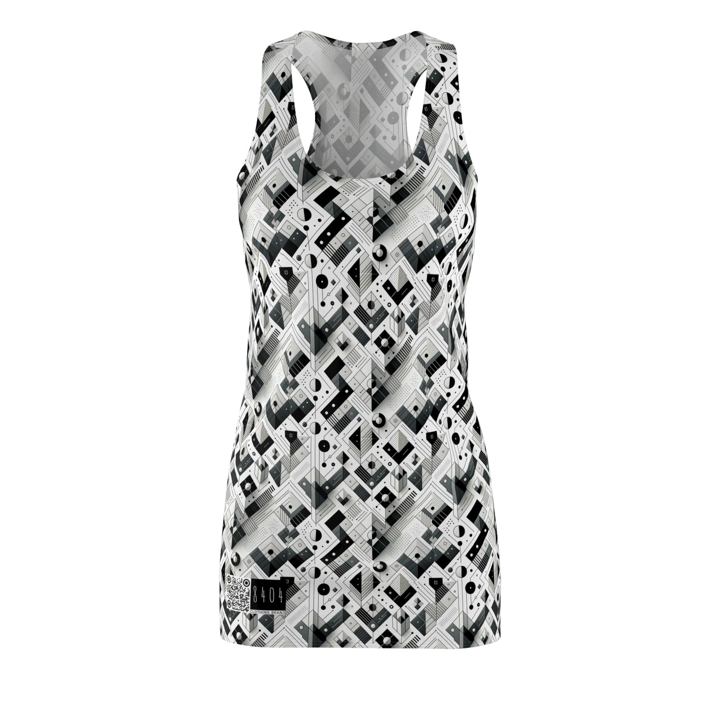 Digital Minimalism Minimalist Tech Women's Cut & Sew Racerback Dress - 8404 Design-69
