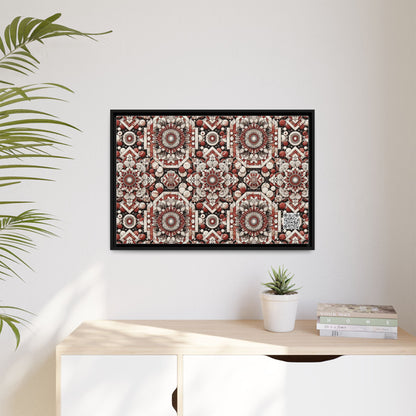 Neo Jomon Sculptural Aesthetics Artisanal Streetwear Matte Canvas, Framed (multi-Color) - 8404 Design-55 A