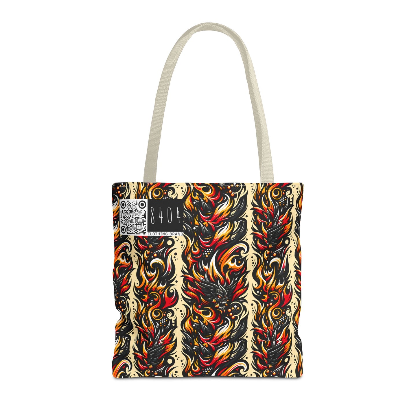 Flame Graphics Maximalist Streetwear Tote Bag - 8404 Design-65