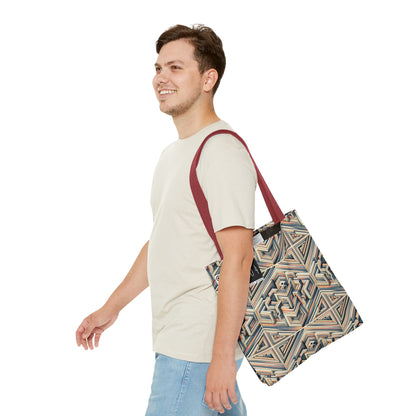 Tech Illusion Graphics Futuristic Artistry Tote Bag - 8404 Design-52