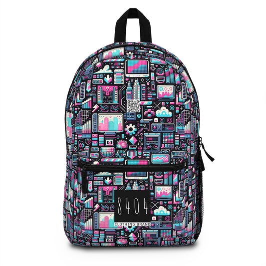 Digital Rebellion Youthful Streetwear with a Rebellious Digital Twist Backpack - 8404 Design-71