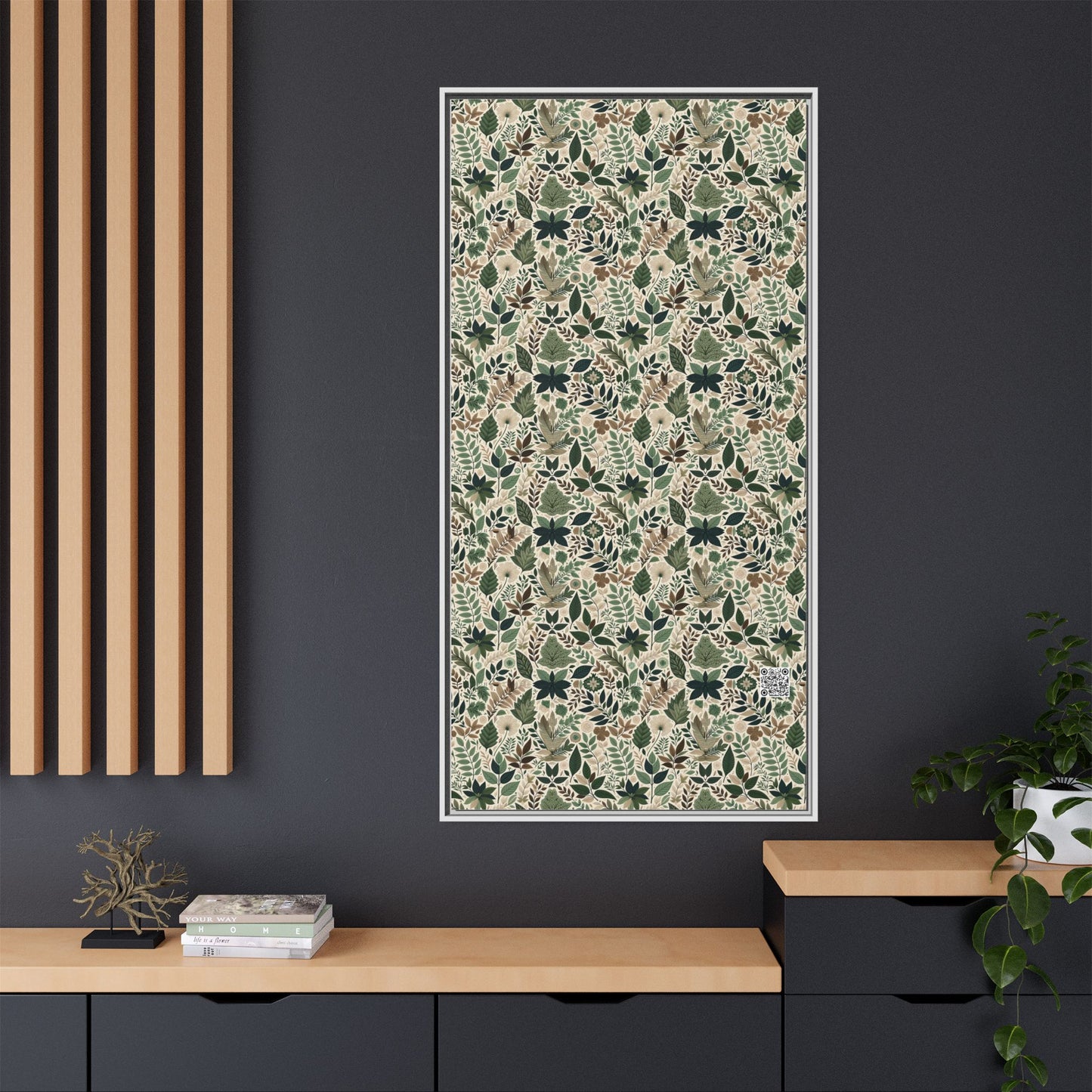 Streetwear Sustainability Environmentally Conscious Streetwear with a Natural Aesthetic Matte Canvas, Framed (multi-color) - 8404 Design-57 B